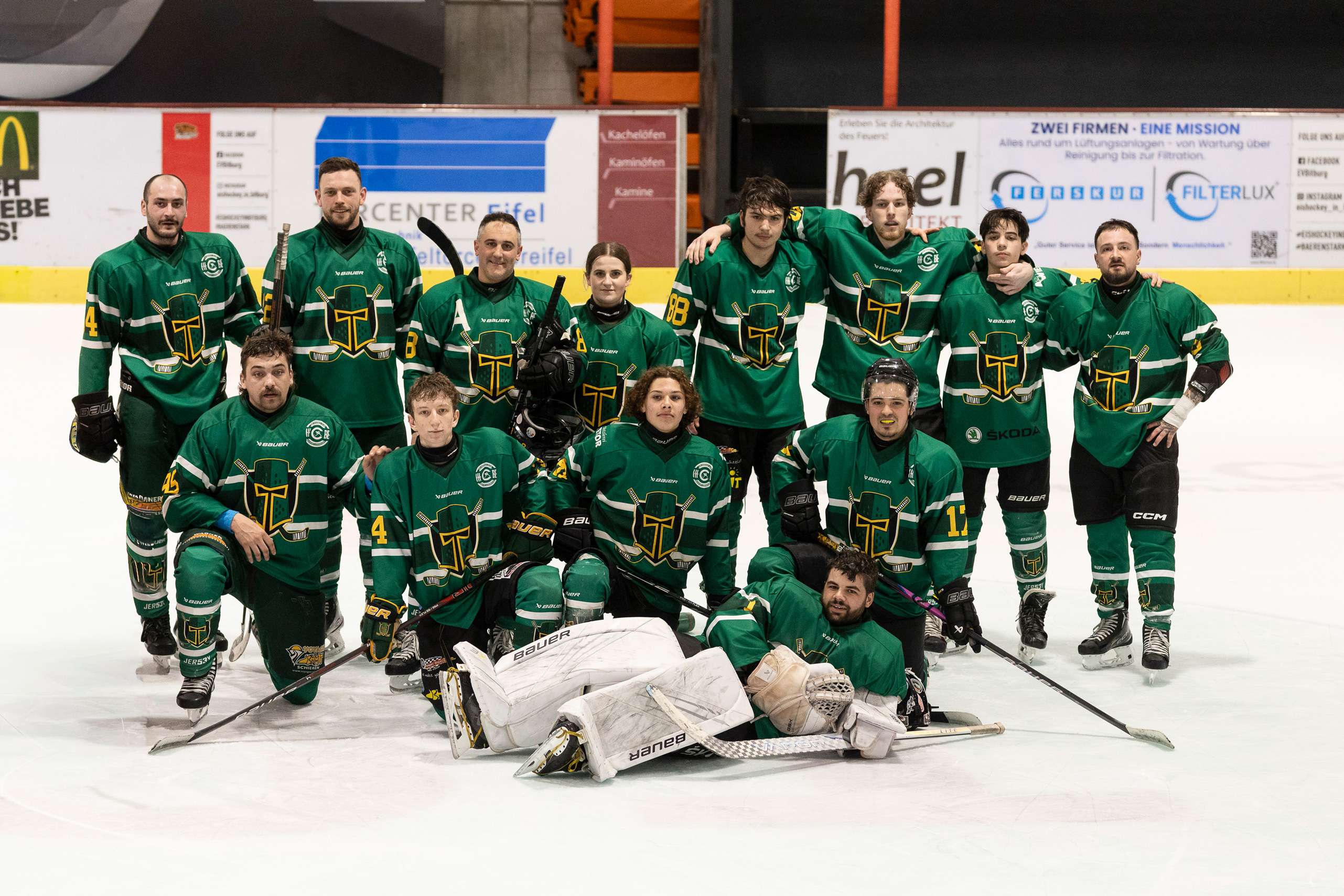 Maillot de l'équipe de hockey sur glace Luxembourg Manche Longue