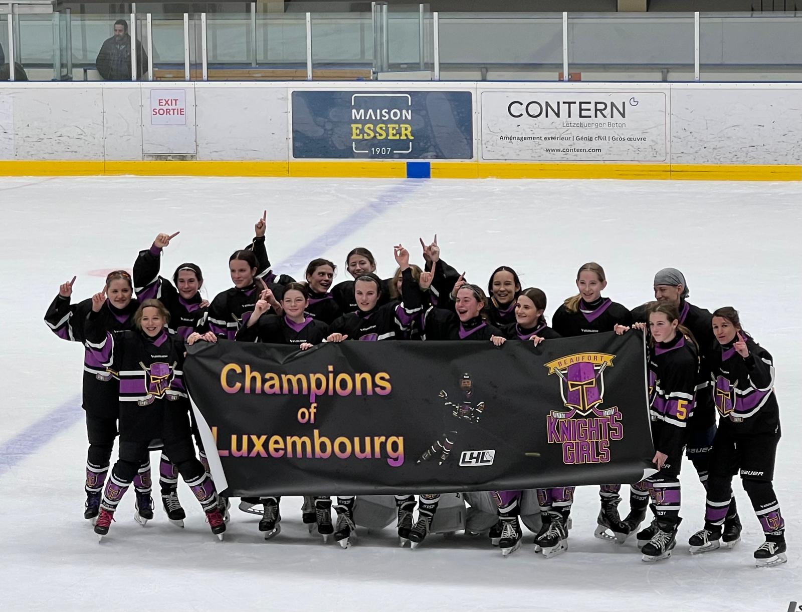 Saisonofschloss fir d'Knights Girls: Phantastesch 2. Saison! Lëtzebuerger Meeschter an dei beschten Mannschaft an hierer Belscher Divisioun!