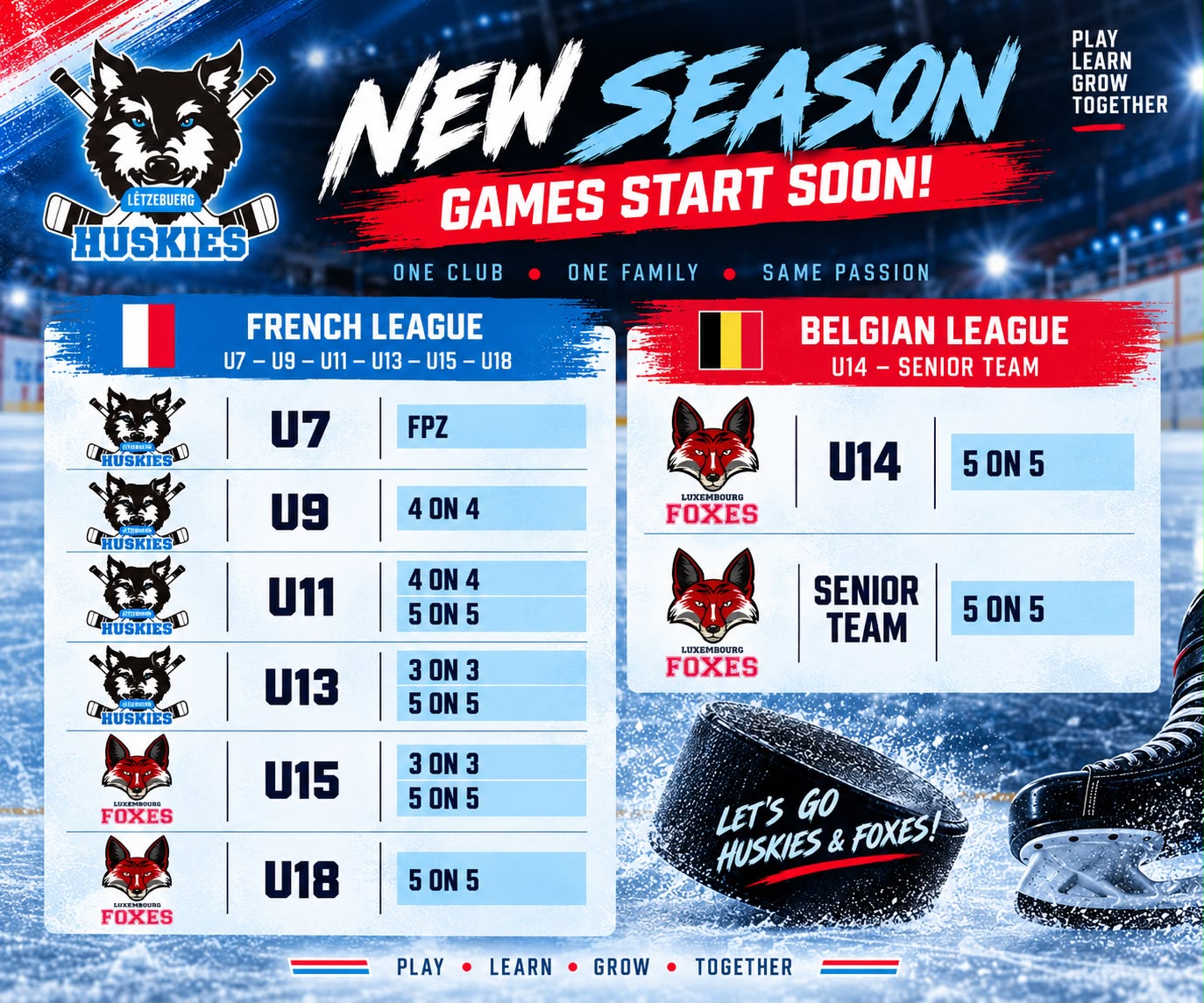 Teams in the 2026-2027 Season