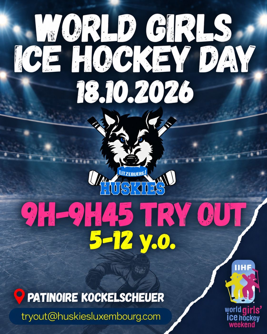 World Girls Ice Hockey Day - TRY OUT