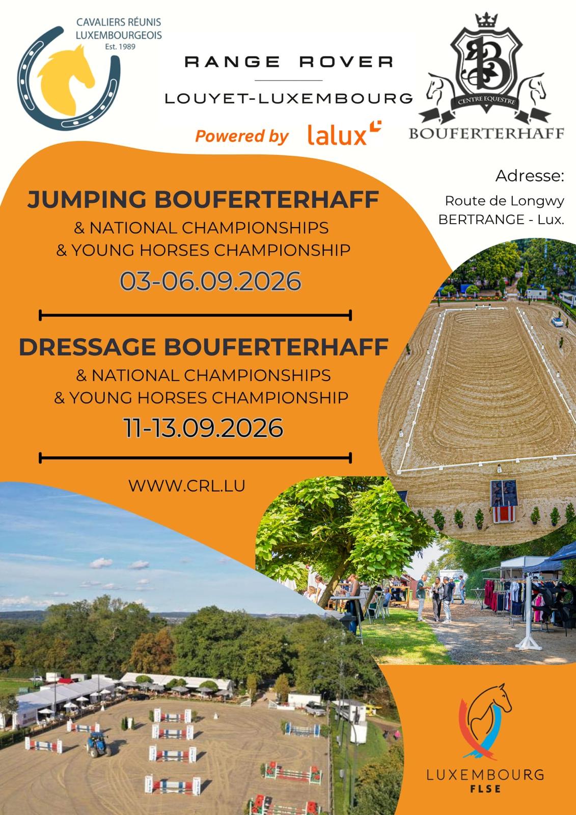 Neue Zeiteinteilung DRESSAGE BOUFERTERHAFF 2026
