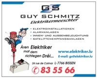 G.S Guy Schmitz Elektrikermeeschter - Logo