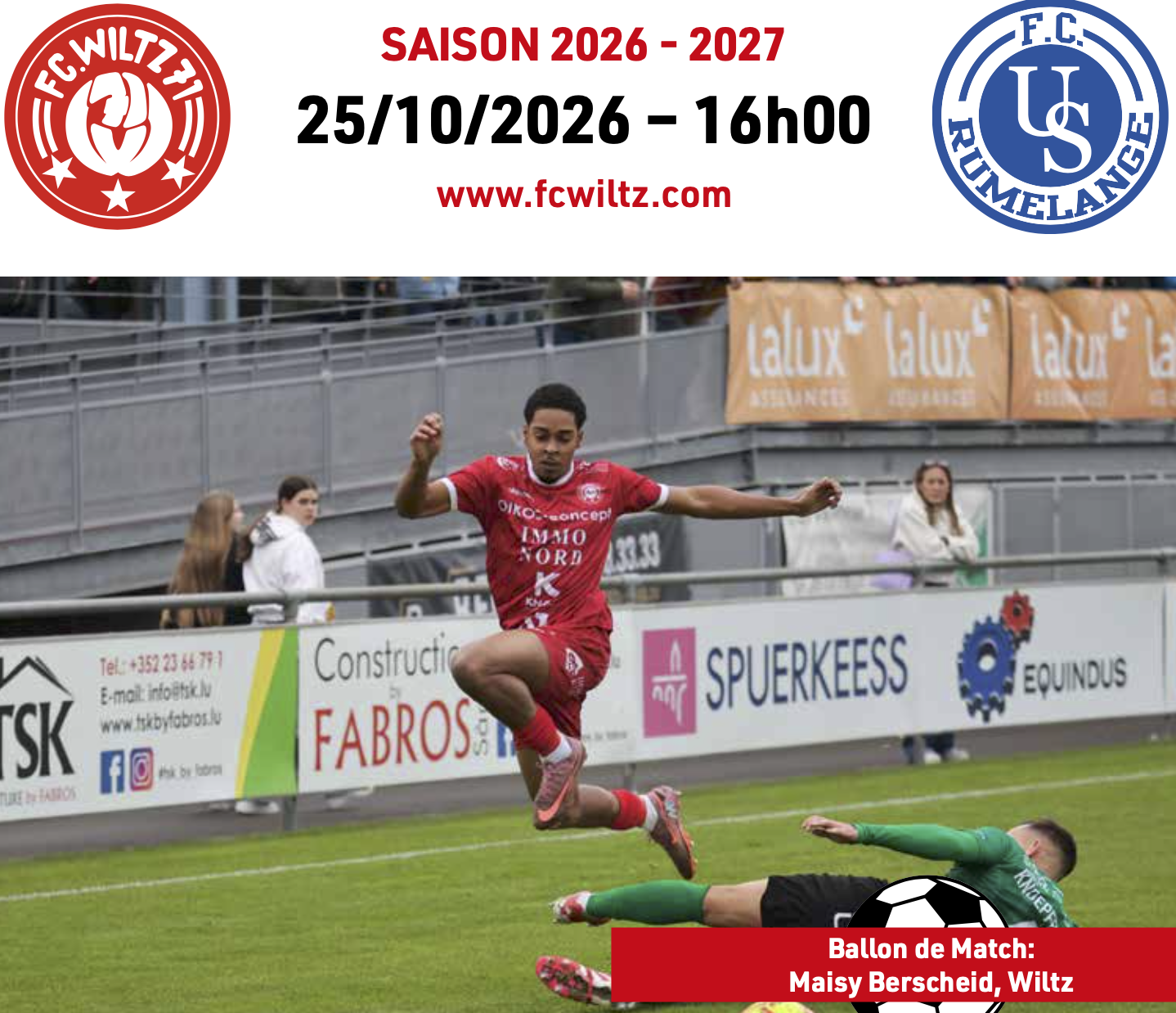 Stadion Zeitung FC Wiltz 71 - US Rumelange
