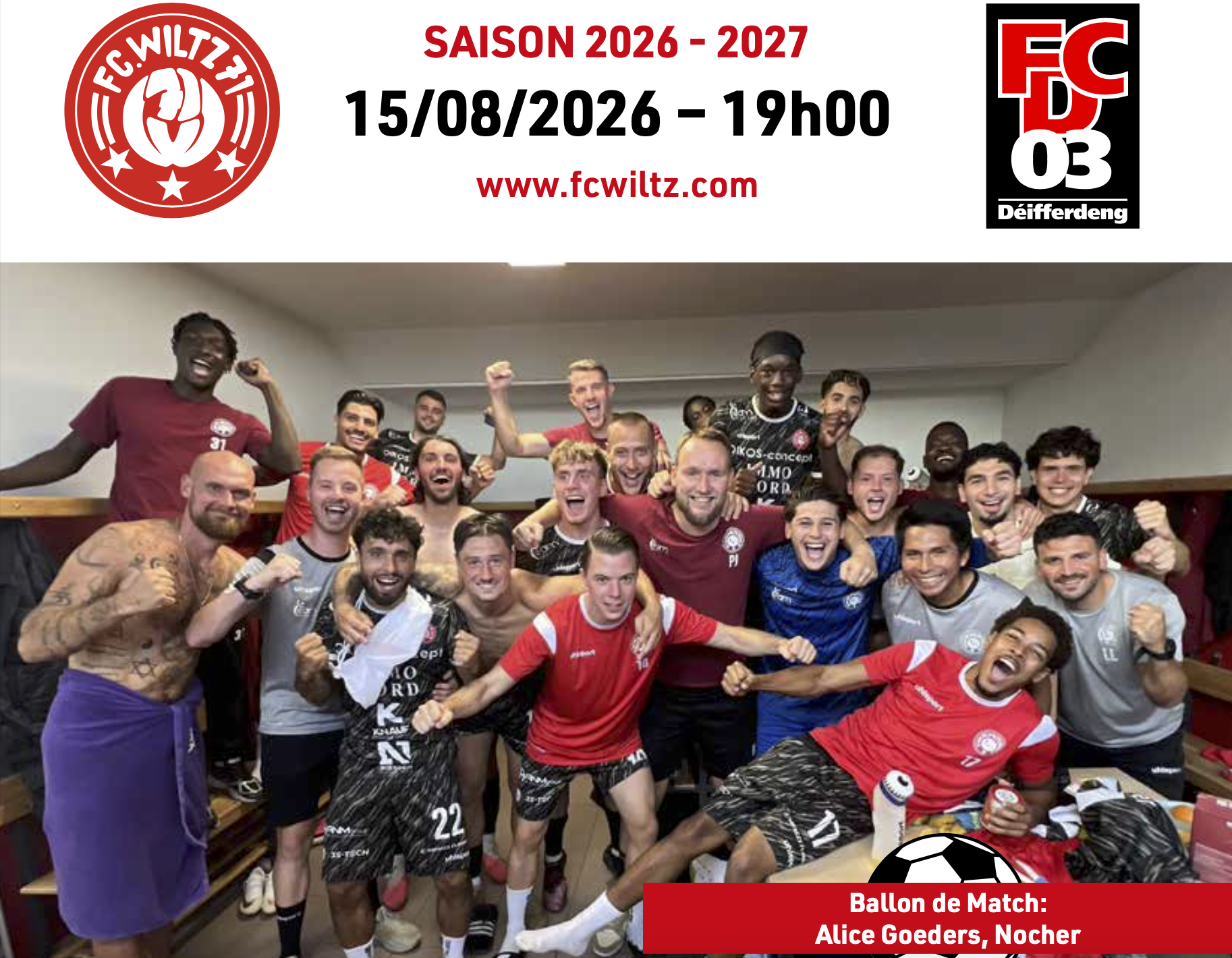 Stadionzeitung FC Wiltz 71 - FC Differdange 03