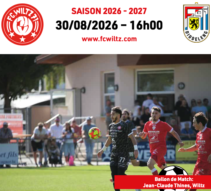 Stadionzeitung FC Wiltz 71 - F91 Dudelange