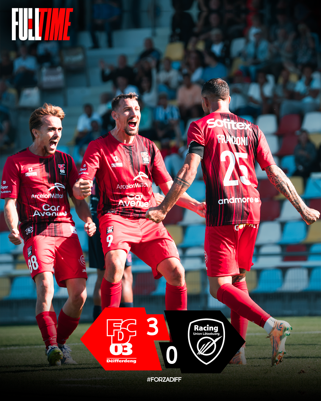 Victoire maîtrisée du FCD03 face au Racing (3-0)