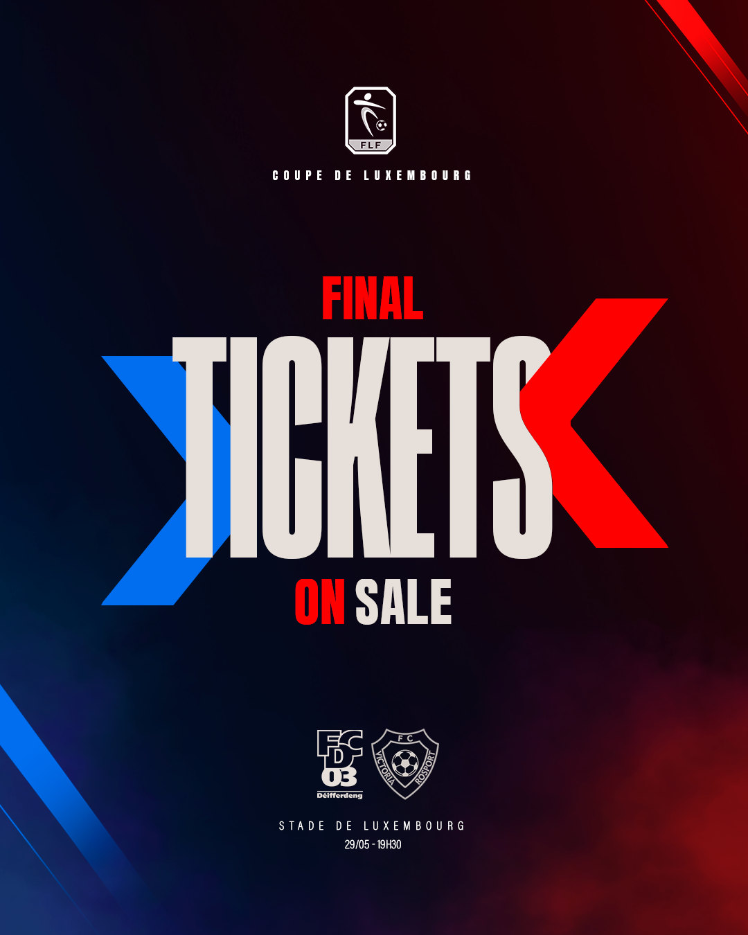TICKETS FINALE COUPE DE LUXEMBOURG