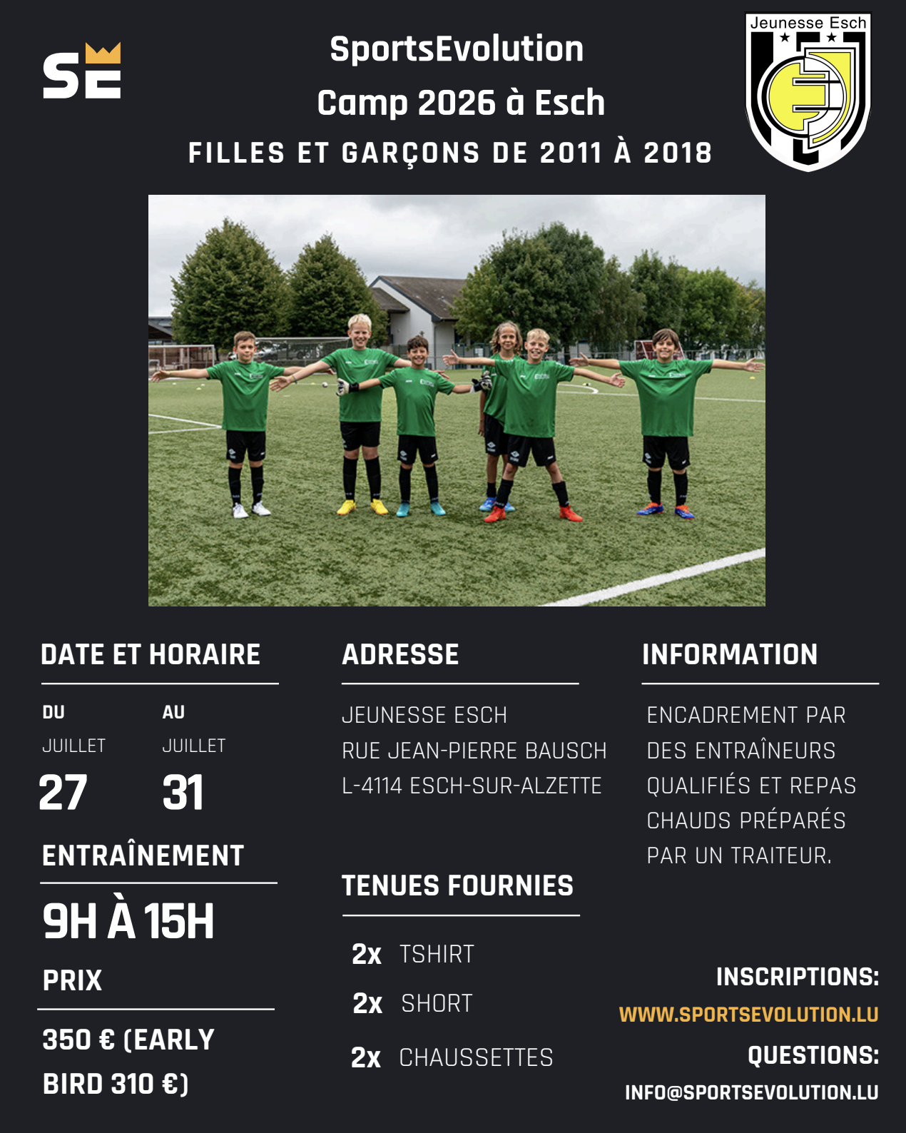 Fussballcamp am Juli!