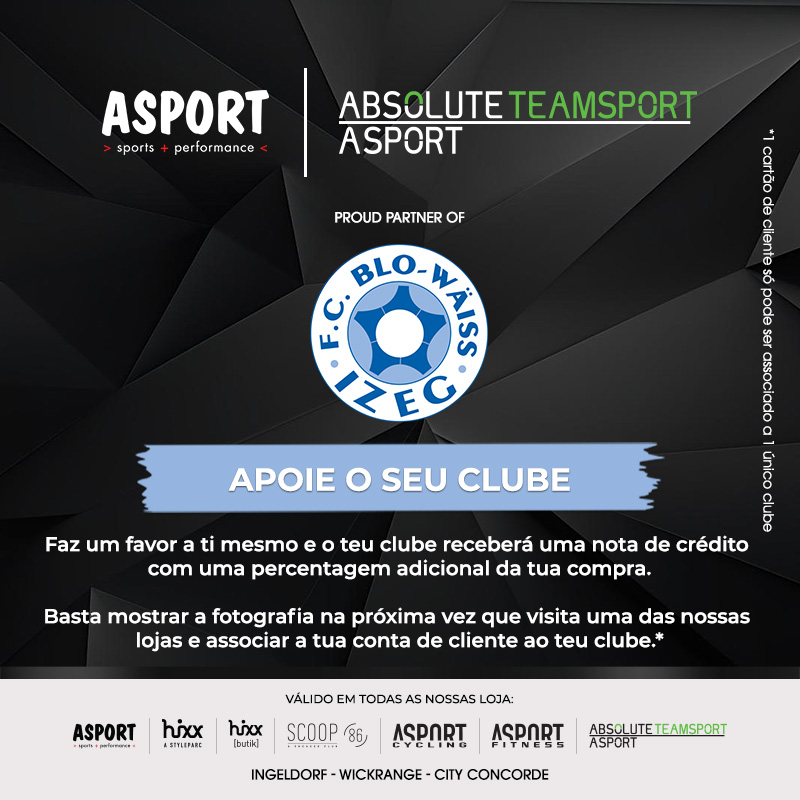ASPORT, NOVO PARCEIRO DO FC BLO-WÄISS IZEG