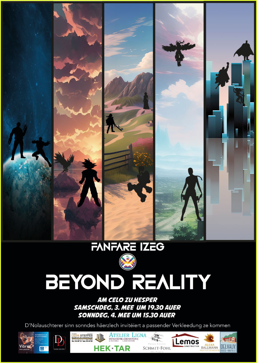 Beyond Reality - Musik aus Kino-  a Videowelt mam groussen Orchester vun der Fanfare Izeg.