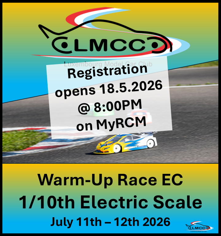 Warm-Up race EC 1/10 electric TC Lux.
