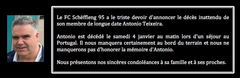 décès d'Antonio Teixeira
