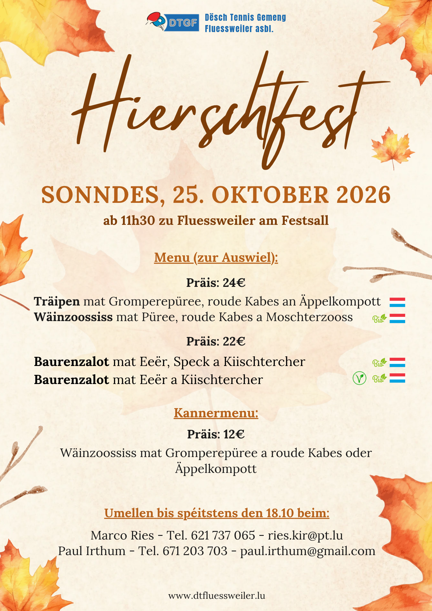 Hierschtfest 2026