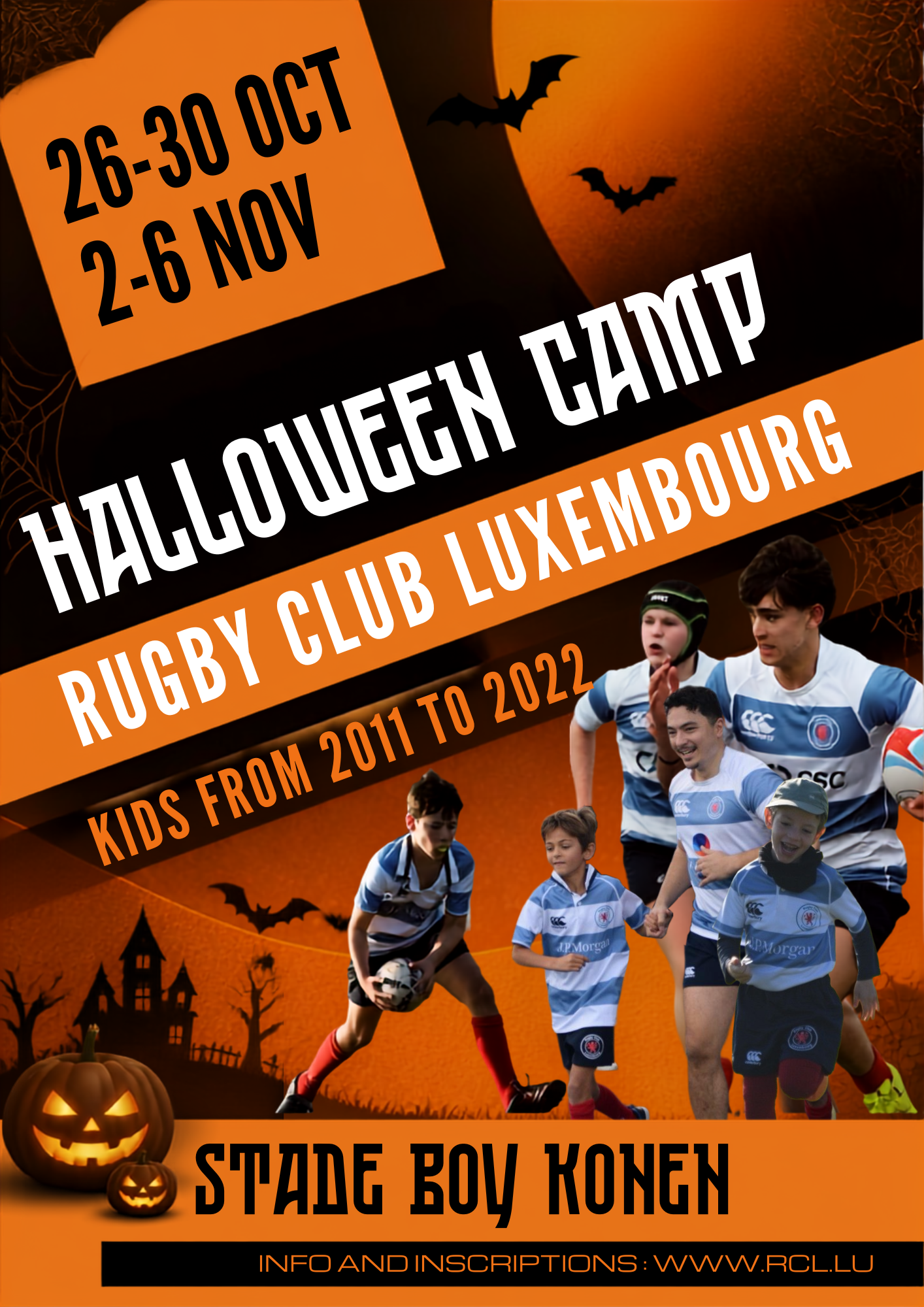🎃 HALLOWEEN CAMP 2026 - 26-30 OCT & 2-6 NOV - REGISTRATIONS ARE OPEN! 🏉