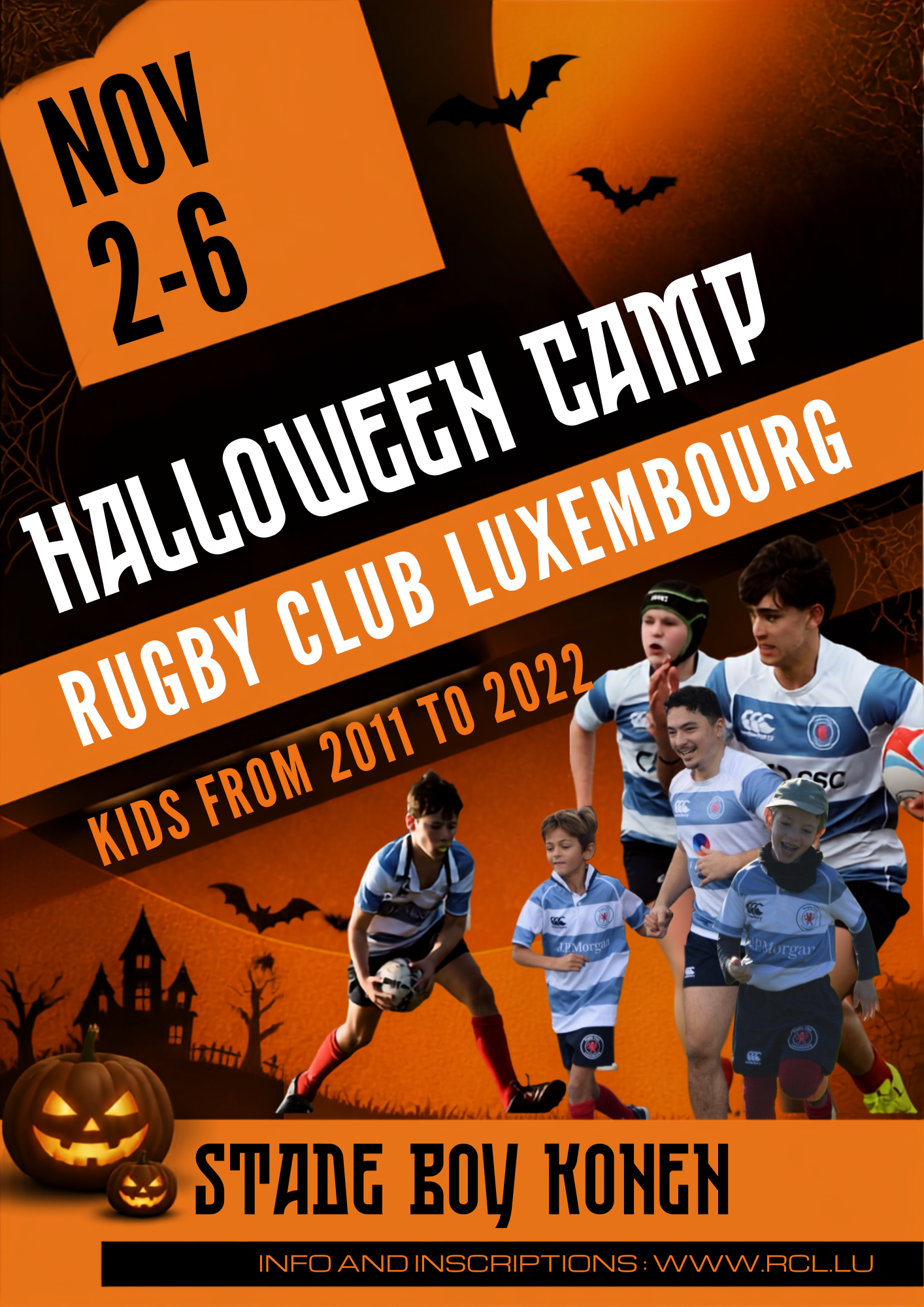 🎃 HALLOWEEN CAMP 2026 - NOV 2ND TO 6TH - REGISTRATIONS ARE OPEN! 🏉