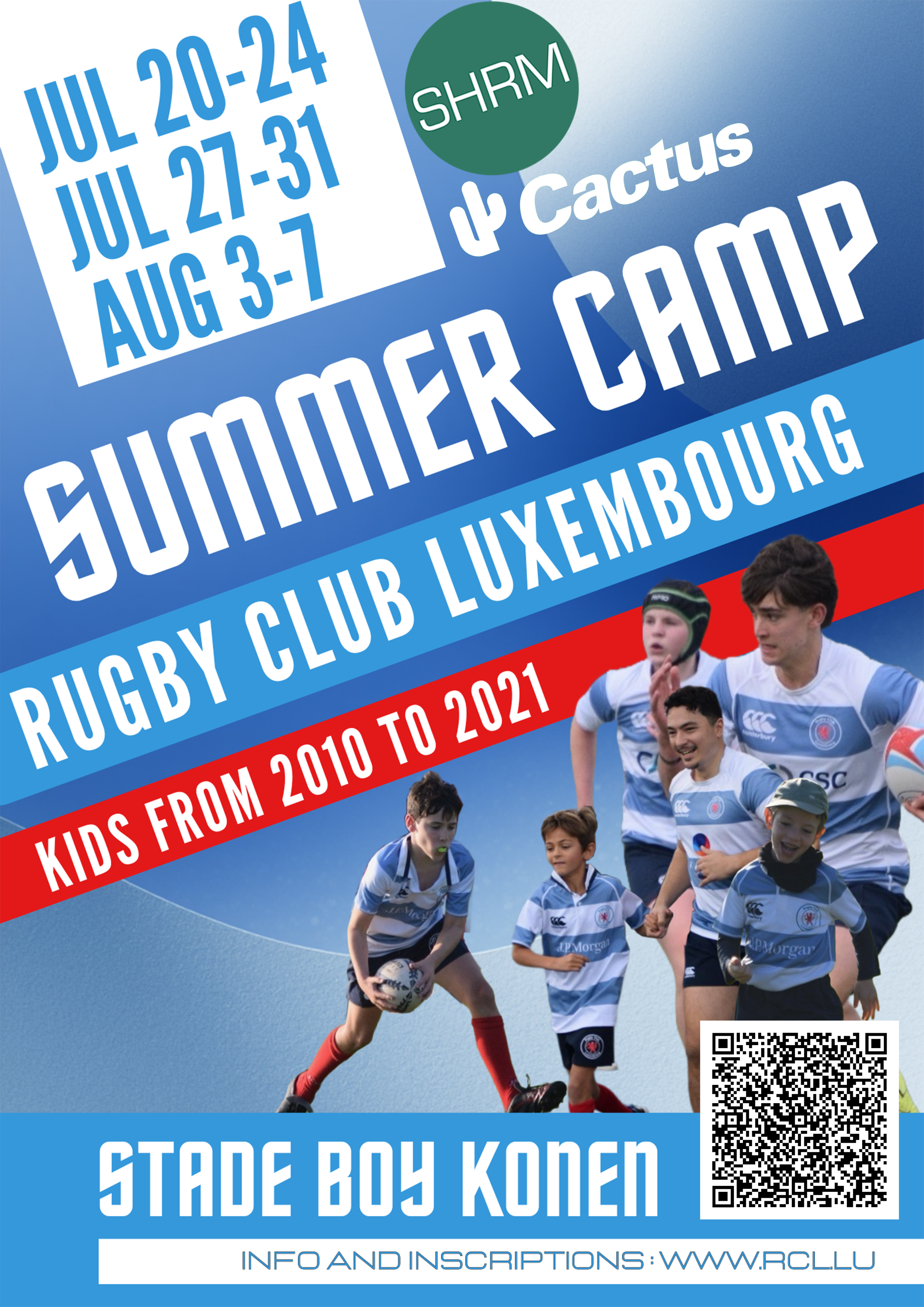 Summer Camp 2026 - 3 weeks of Rugby!