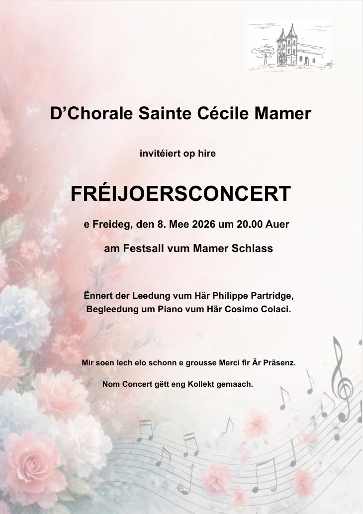 Fréijoersconcert  2026