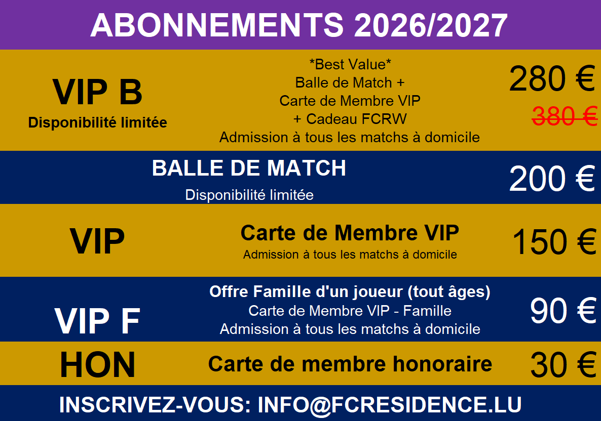 LA SAISON '26-27 !