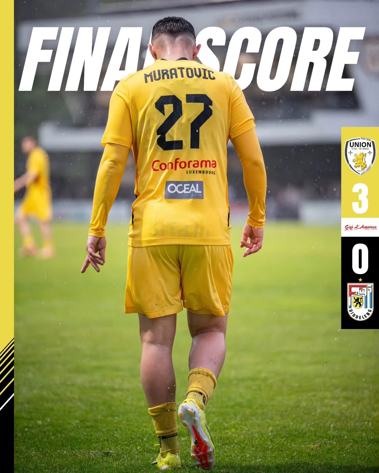 Union Titus Pétange - F91 Diddeleng 3-0 (1-0)