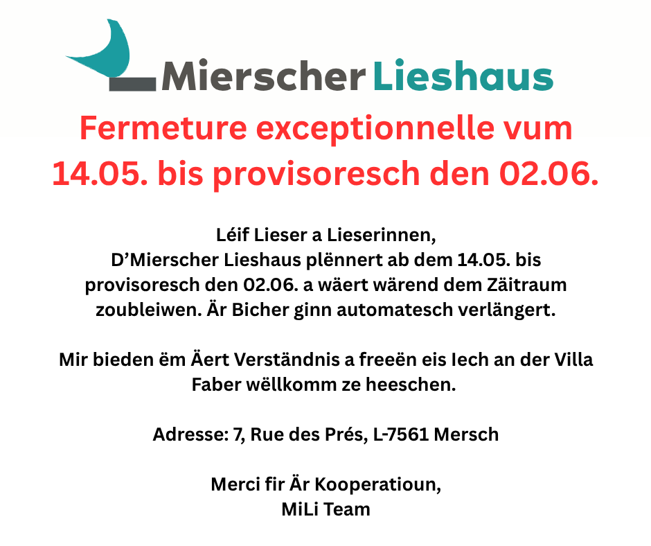 Mir plënneren ....