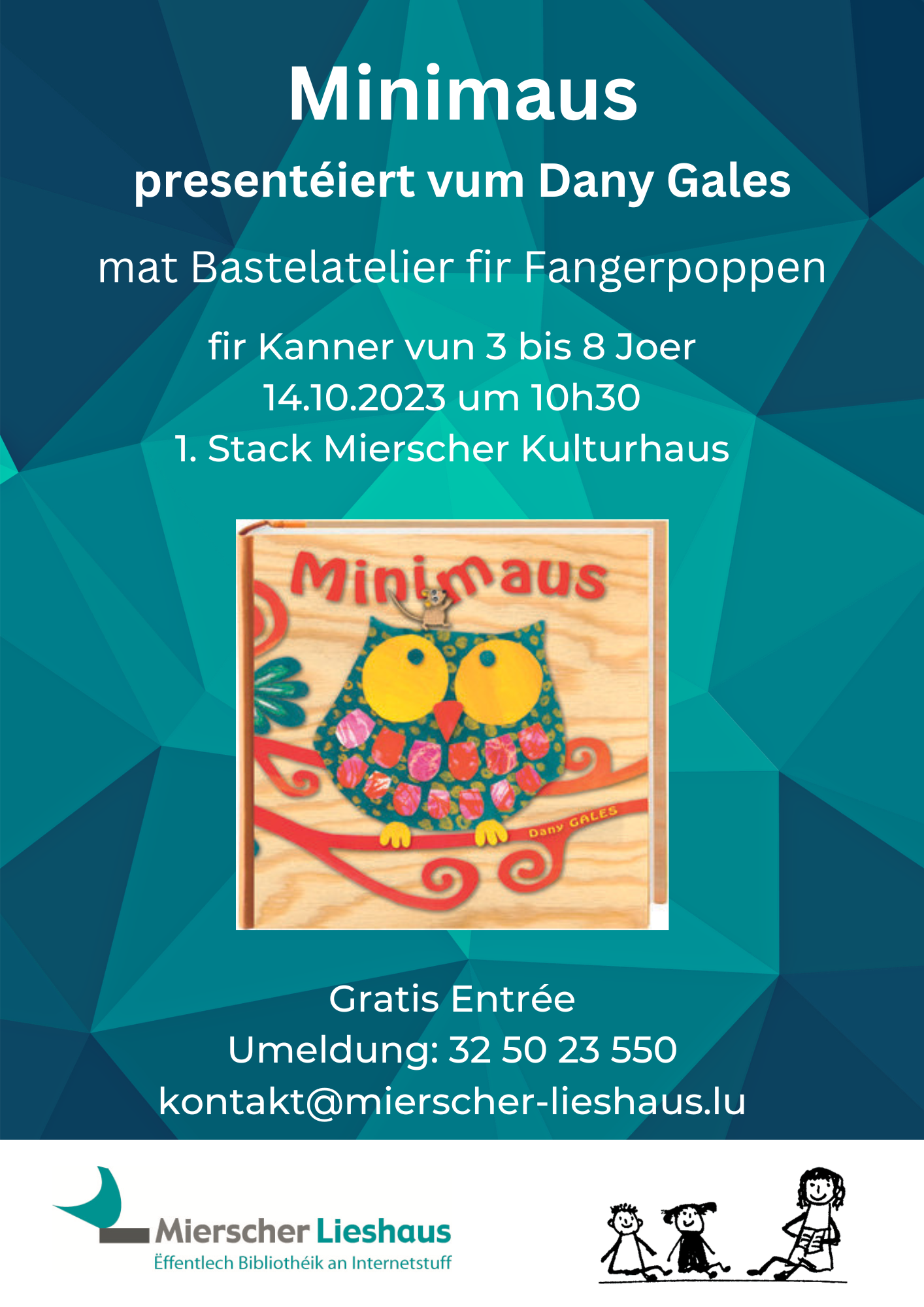 Ausgebucht/complet: Geschichte fir KIDS - Minimaus