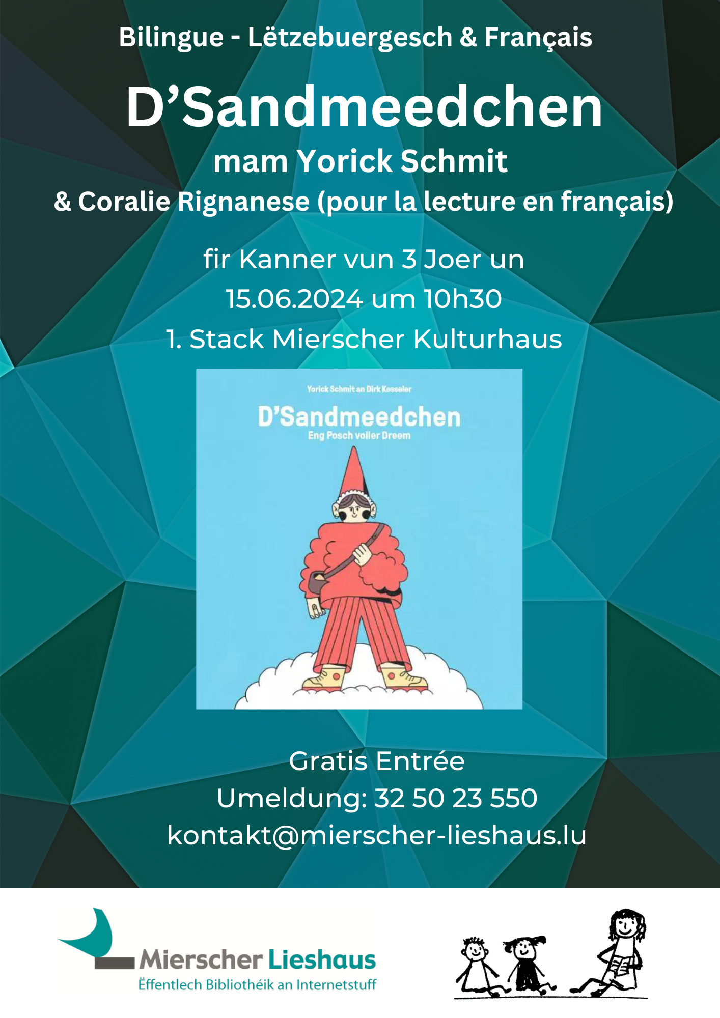 Geschichte fir KIDS: "D'Sandmeedchen" vum Yorick Schmit (LUX & FR)