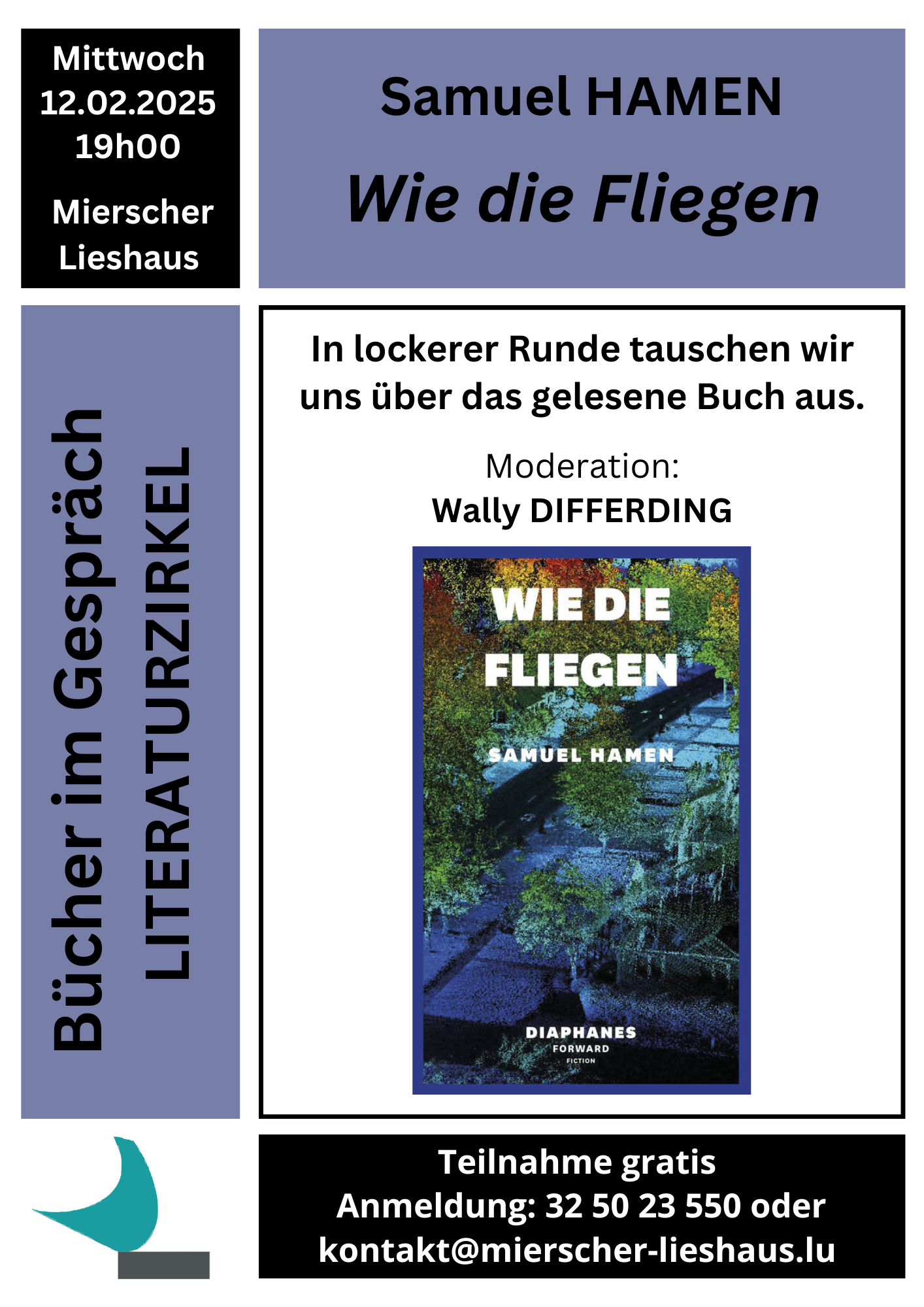 Literaturzirkel: "Wie die Fliegen" von Samuel Hamen