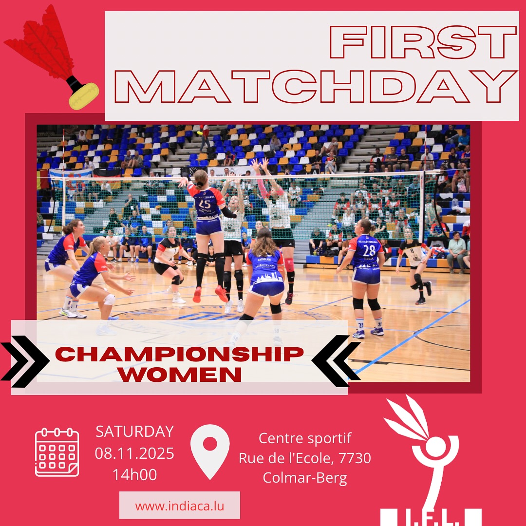 1st Matchday Women @ Colmar-Berg 8.11.2025