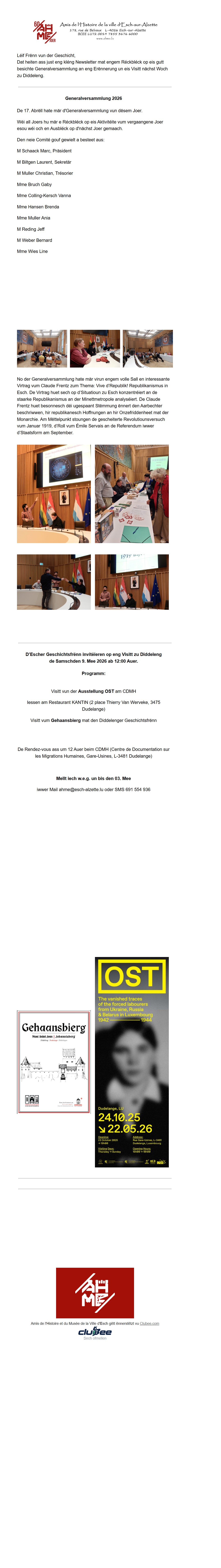 Newsletter Mee 2026