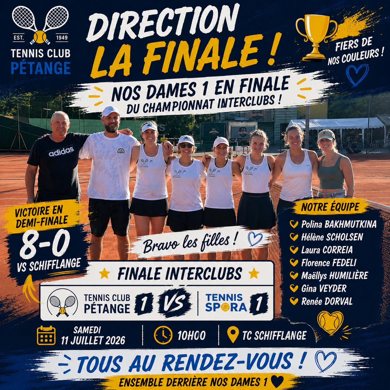 ✨ Nos Dames 1 en finale du Championnat Interclubs ! ✨ 