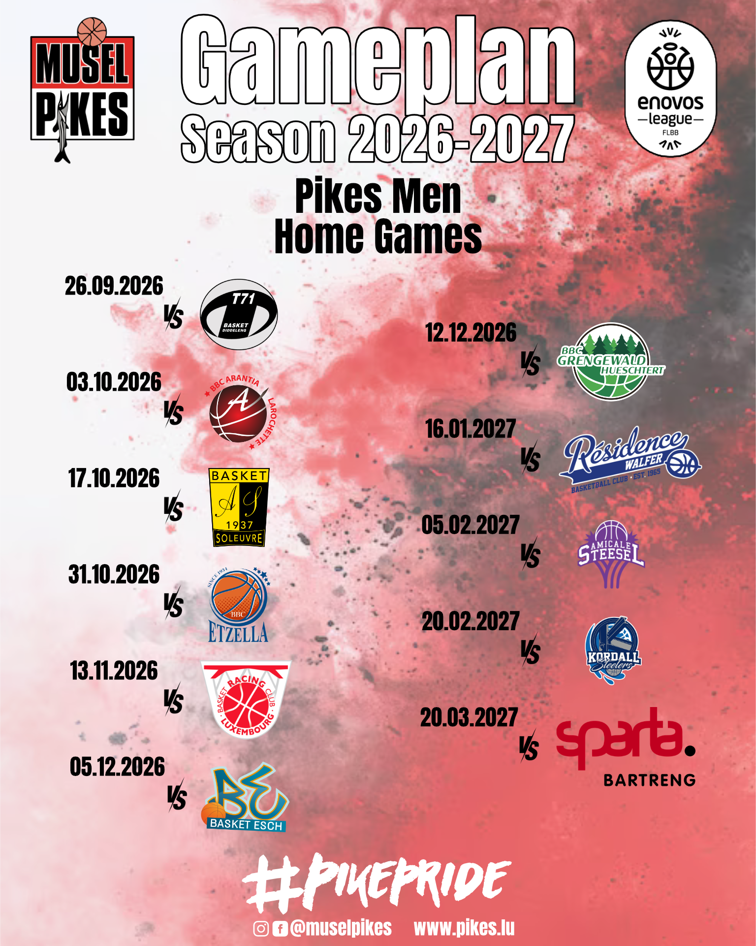 Enovos League Men 2026-2027
