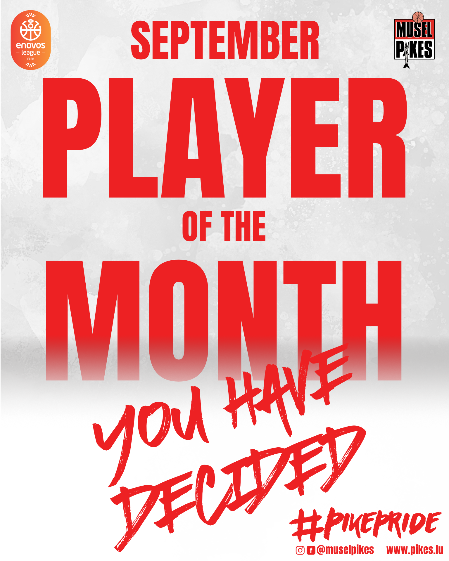 Ladies player of the mount September