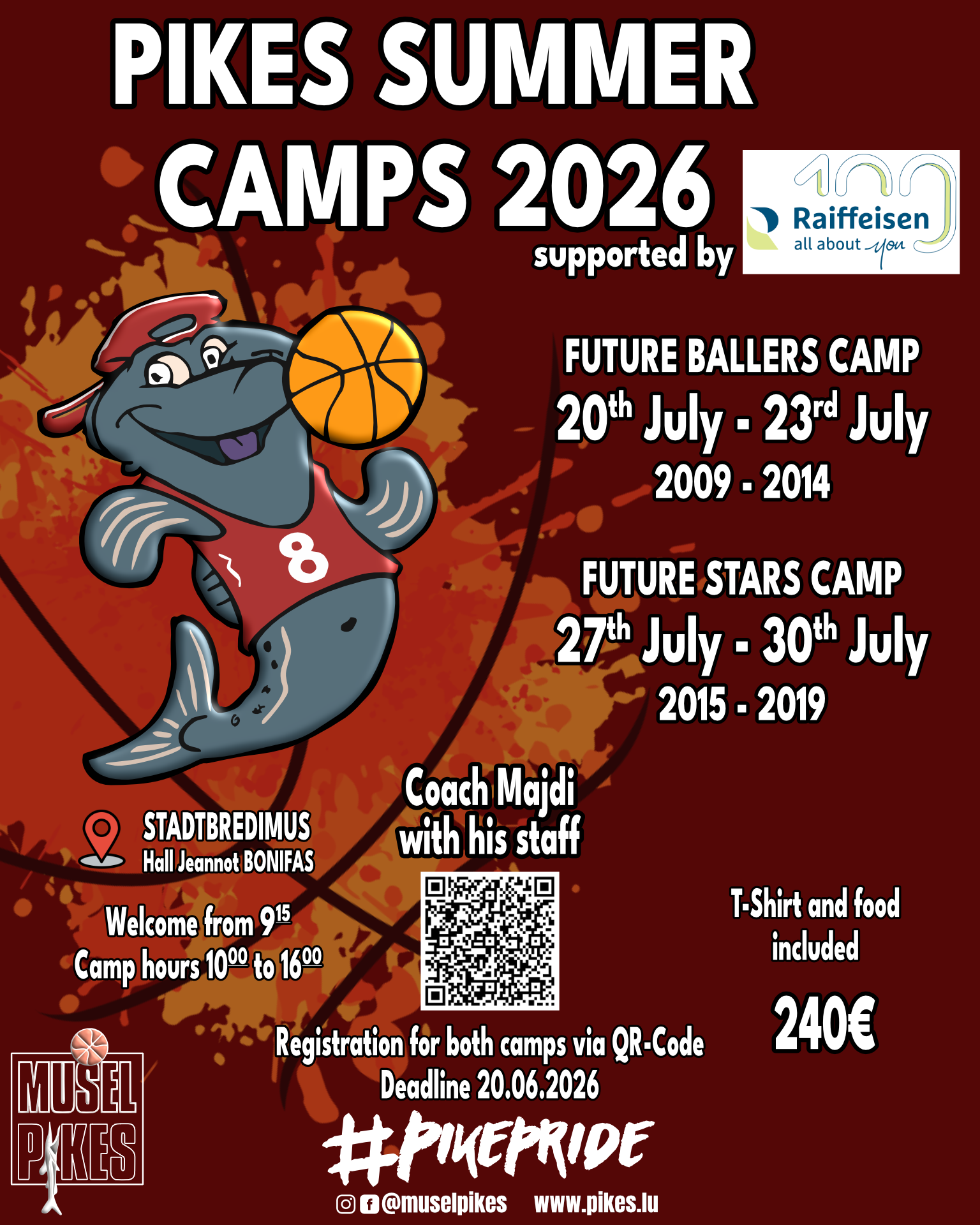 Pikes Summercamp supported by Raiffeisen