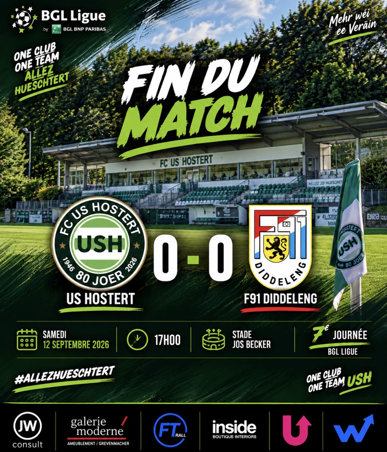 E gerecht Glaichspill géint den F91 Diddeleng