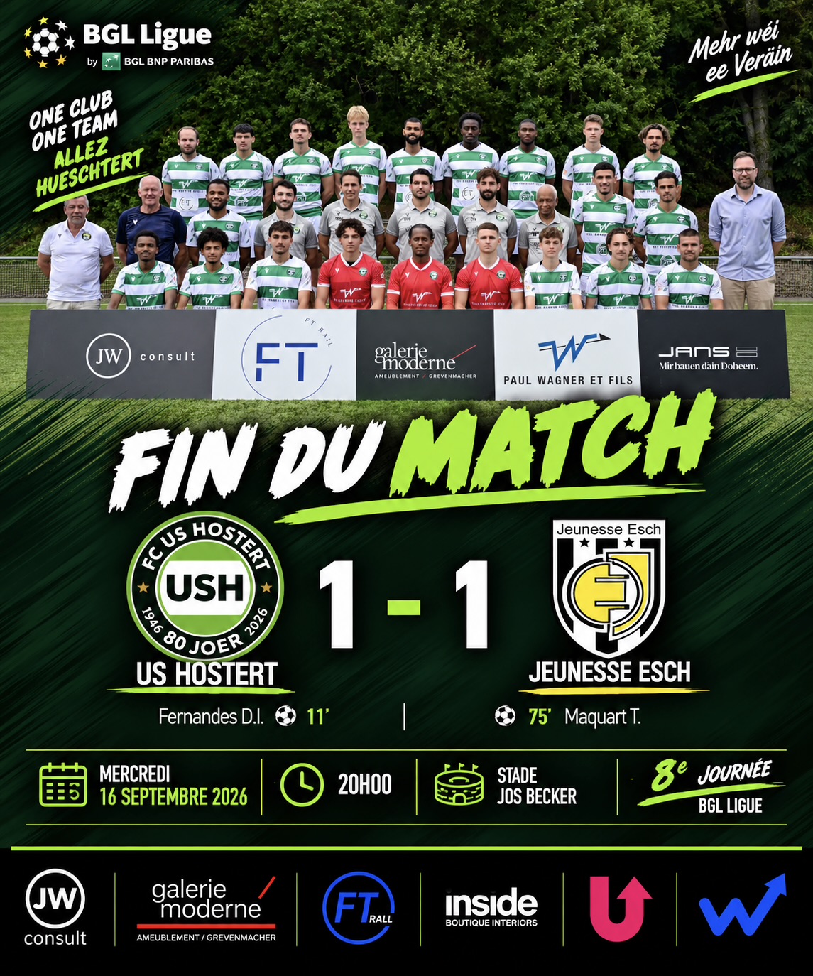 Remis géint Jeunesse Esch 