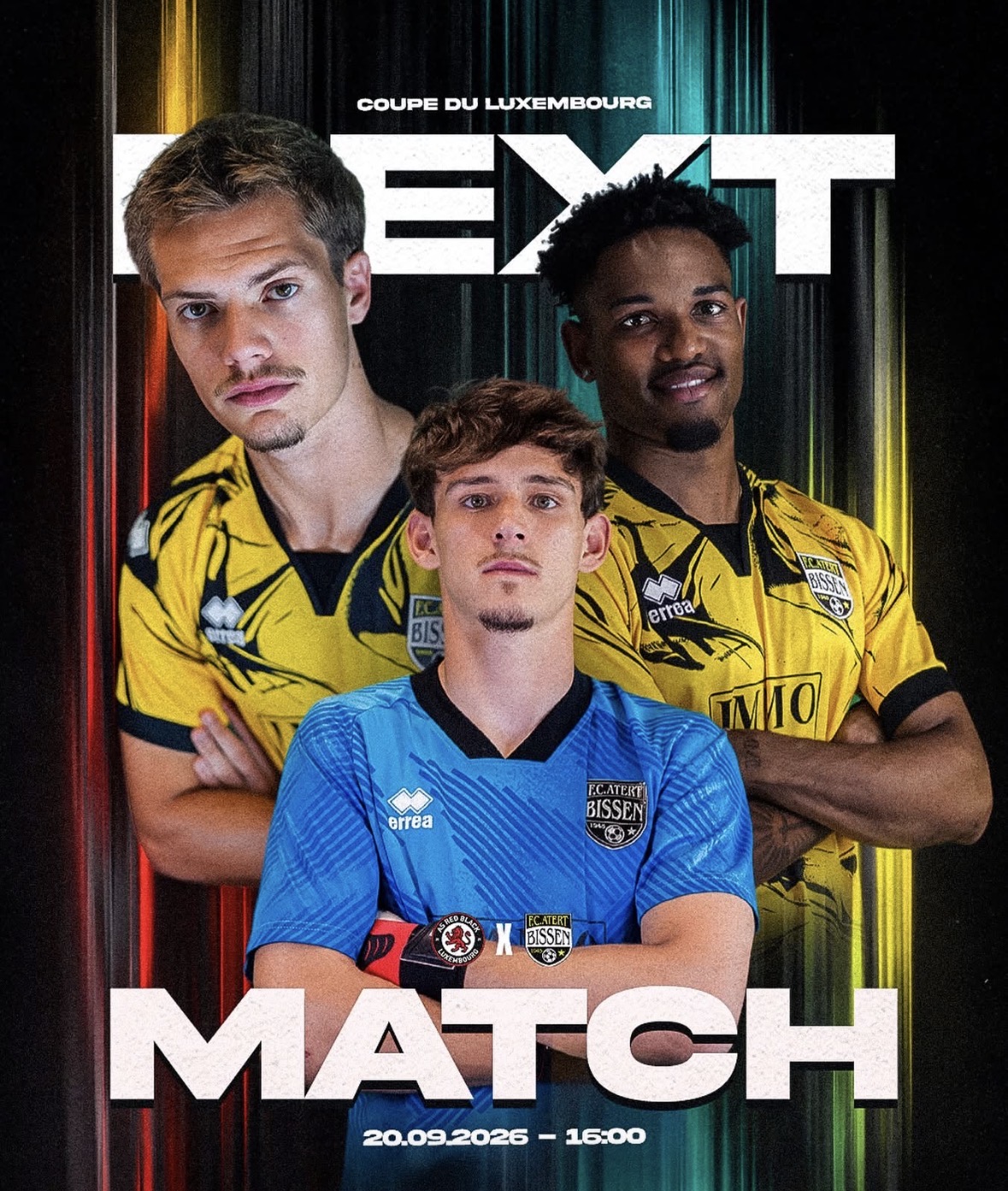 imanche, nous retrouvons le terrain, cette fois-ci pour la Coupe du Luxembourg ! 