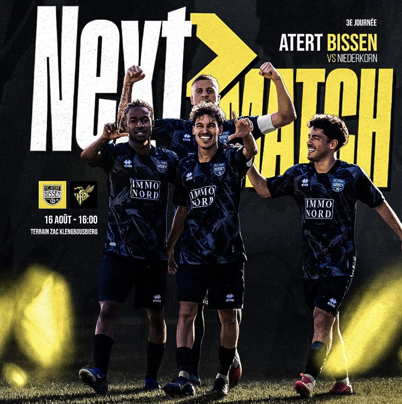 BGL J3-Dimanche 16/8/2026 - 16h00- FC Atert Bissen - Progres Niedercorn - Stade Klengbousbierg Bissen