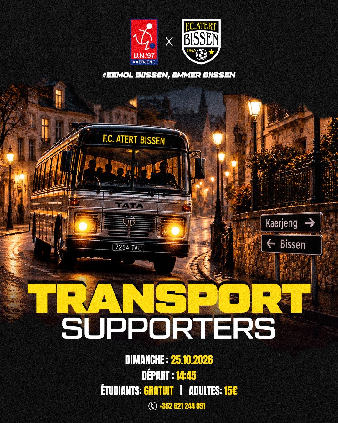 Bus Supporter - Inscriptions - WhatsApp 621 244 891