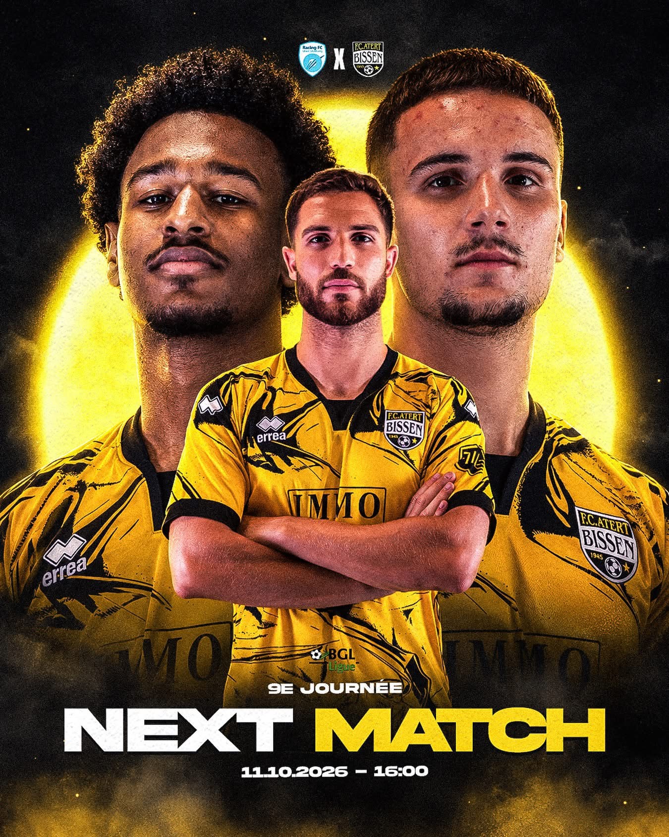 Dimanche, direction Luxembourg pour soutenir l’équipe face au Racing Union Lëtzebuerg ! 