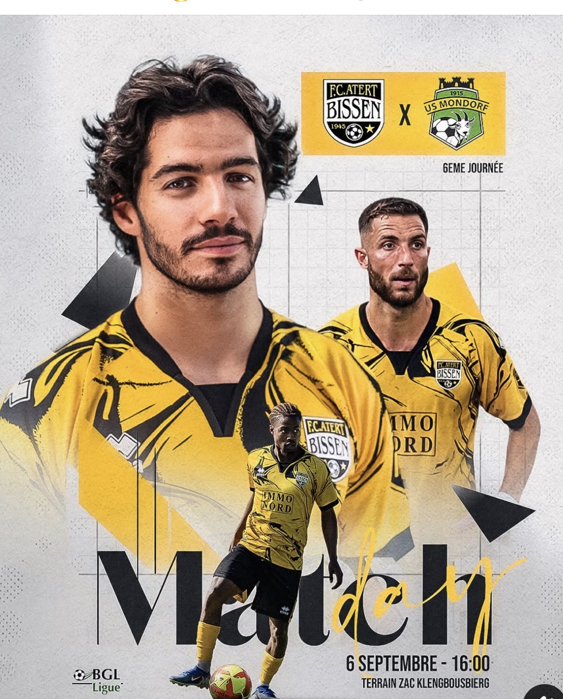 MATCH DAY 🔥 Rdv 16h00 à Bissen ! Club de football | BGL Ligue !   #eemolbiissenemmerbiissen