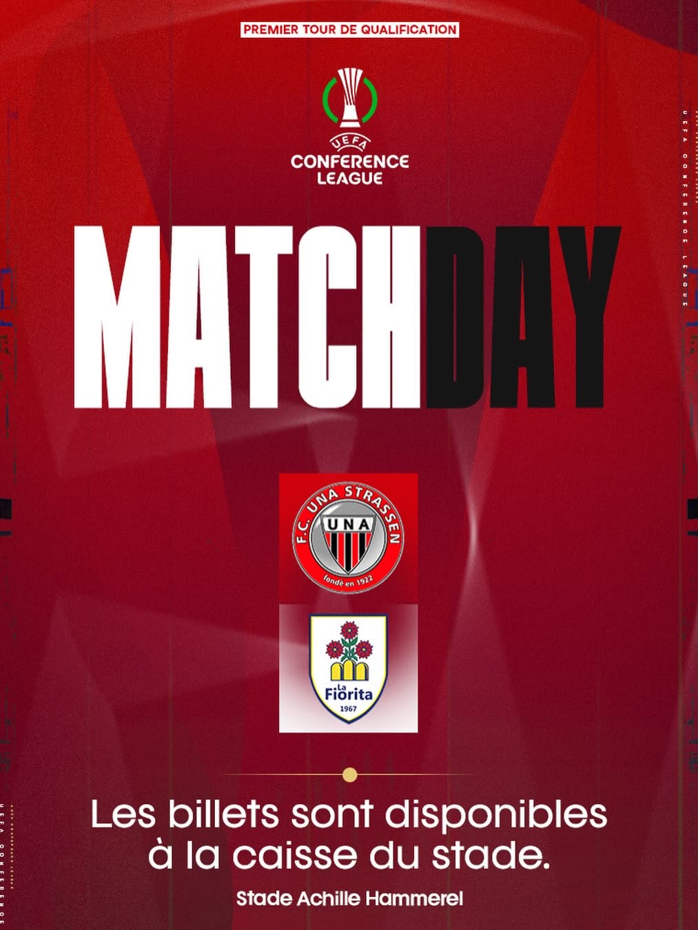Matchday Livestream – FC UNA Strassen vs La Fiorita 1967