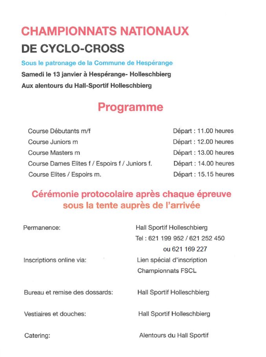 Championnats Nationnaux zu Alzingen den 13.01.2024