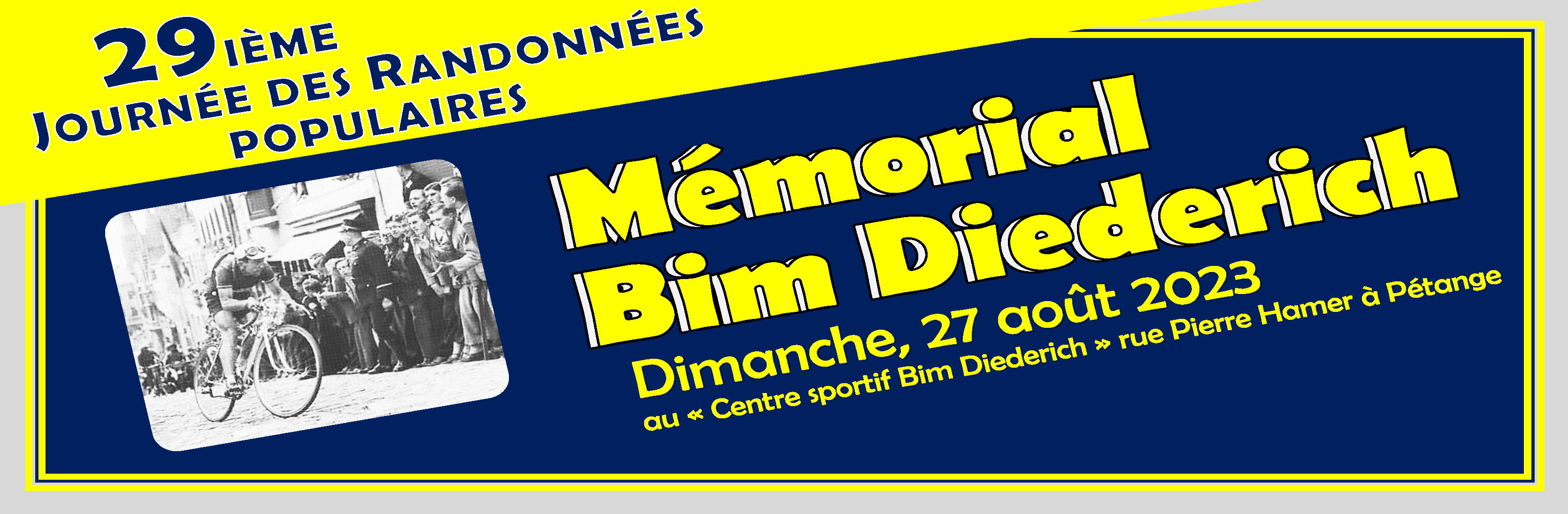 29ième Journée des Randonnées populaires "Mémorial Bim Diederich"