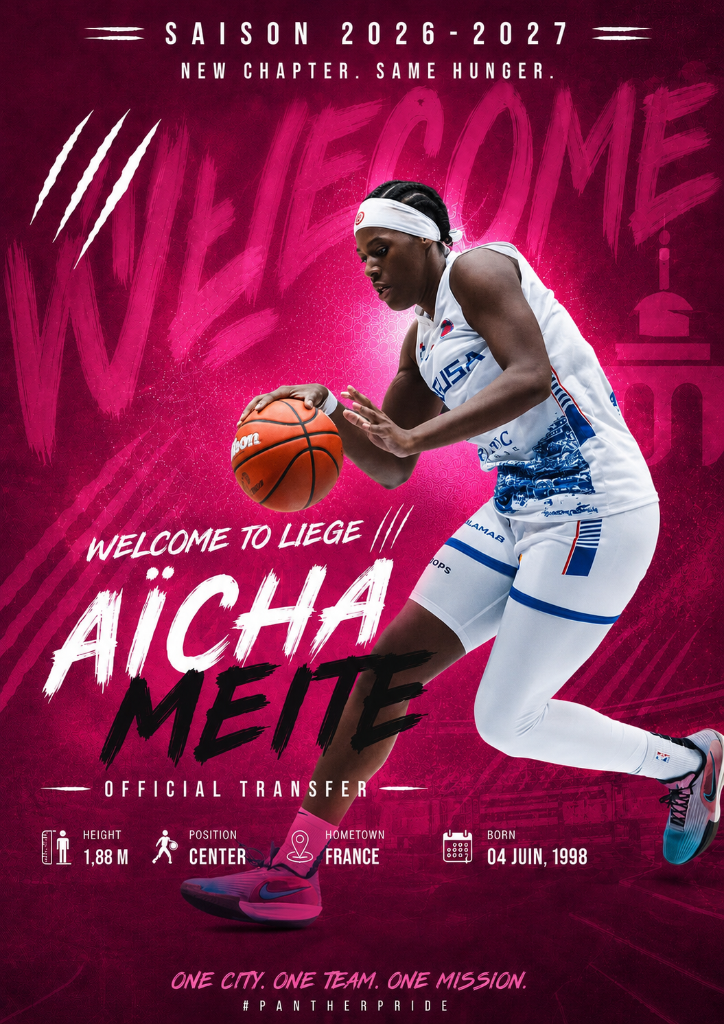 Aicha Meite est une Panthers! 🩷