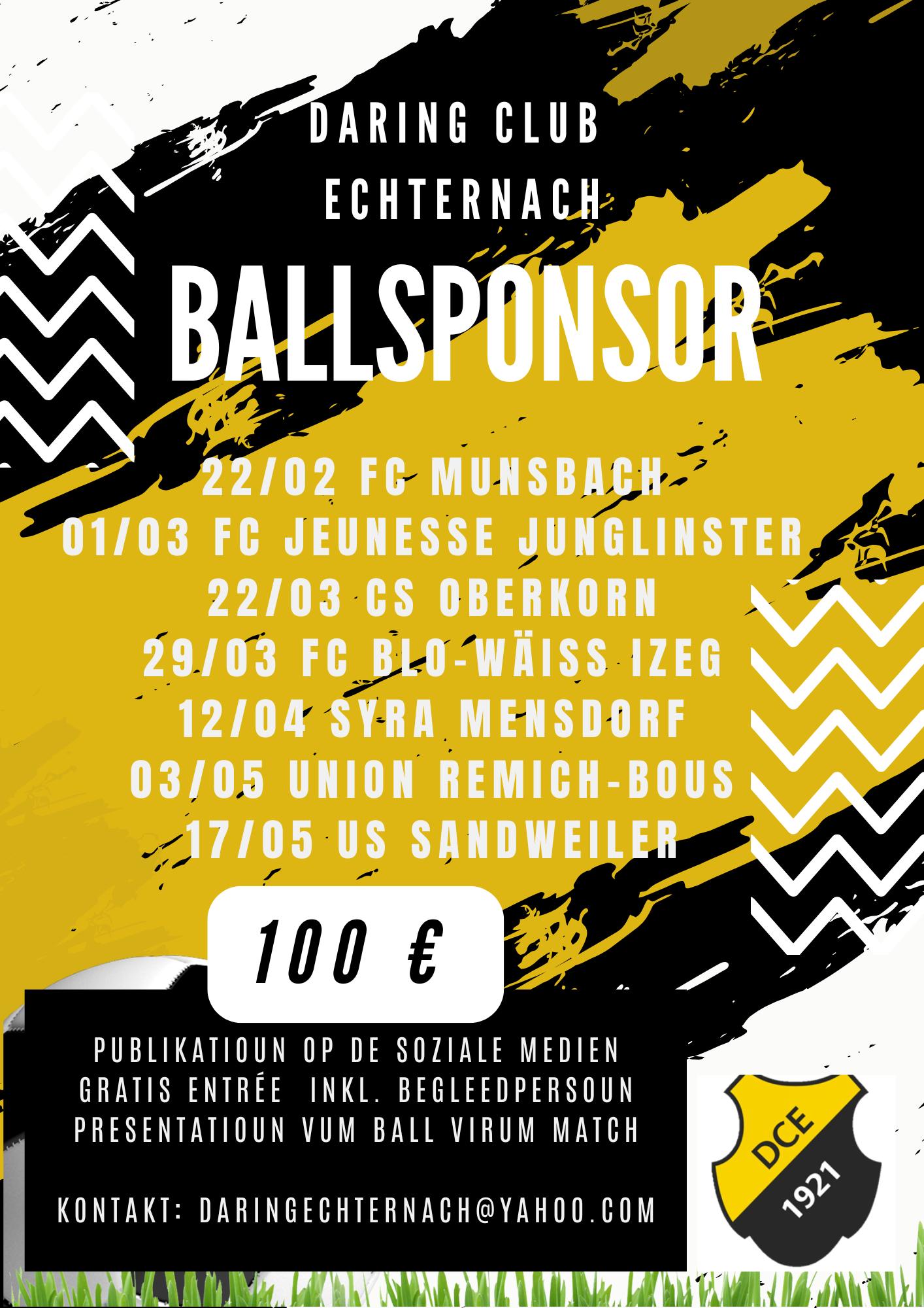 Ballsponsoren gesicht