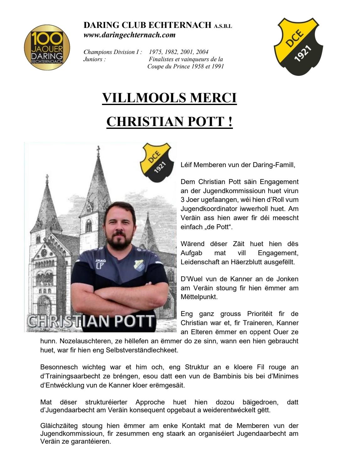 Merci Christian Pott!