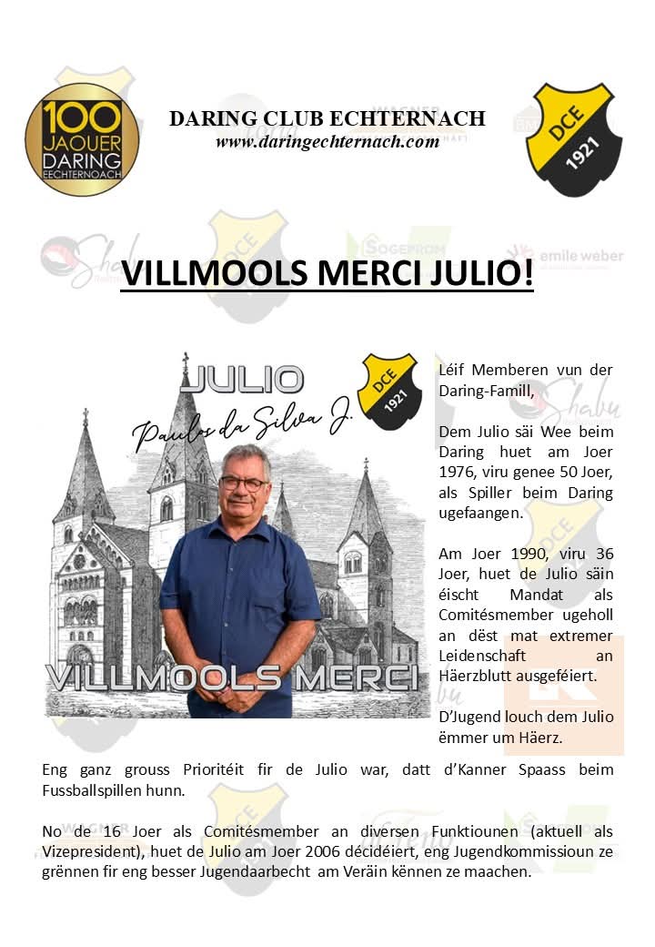Merci Julio!