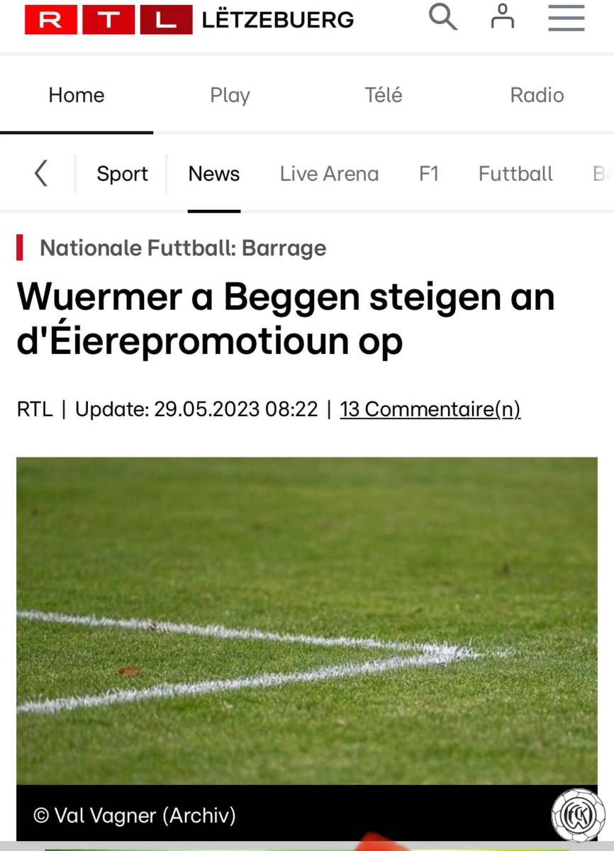Barrage Match - FC Koeppchen vs. Luxembourg City