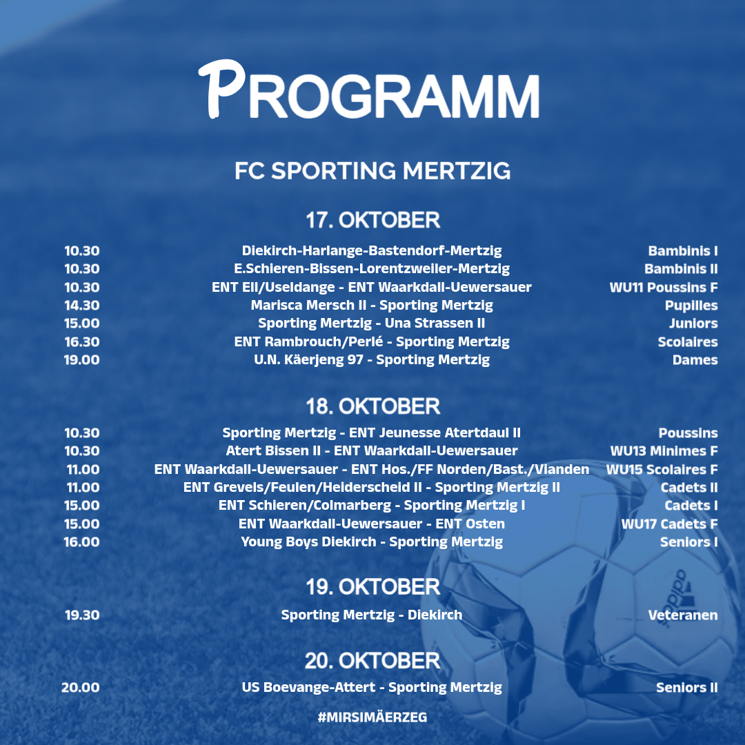 Programm vum Weekend