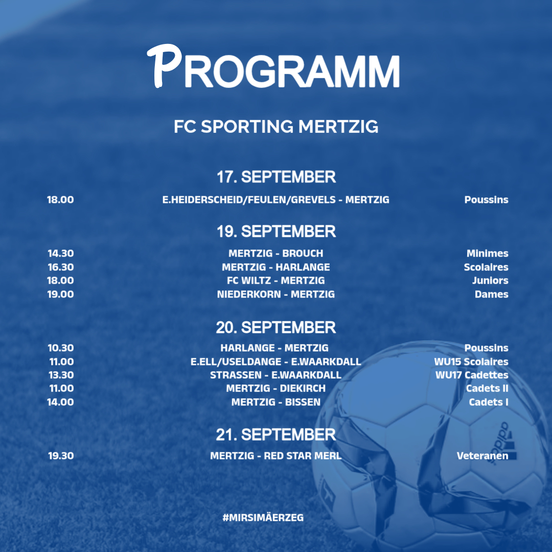 Programm vum Weekend